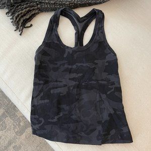Lululemon Cool Racerback in Nulu - Black, Gray Camo